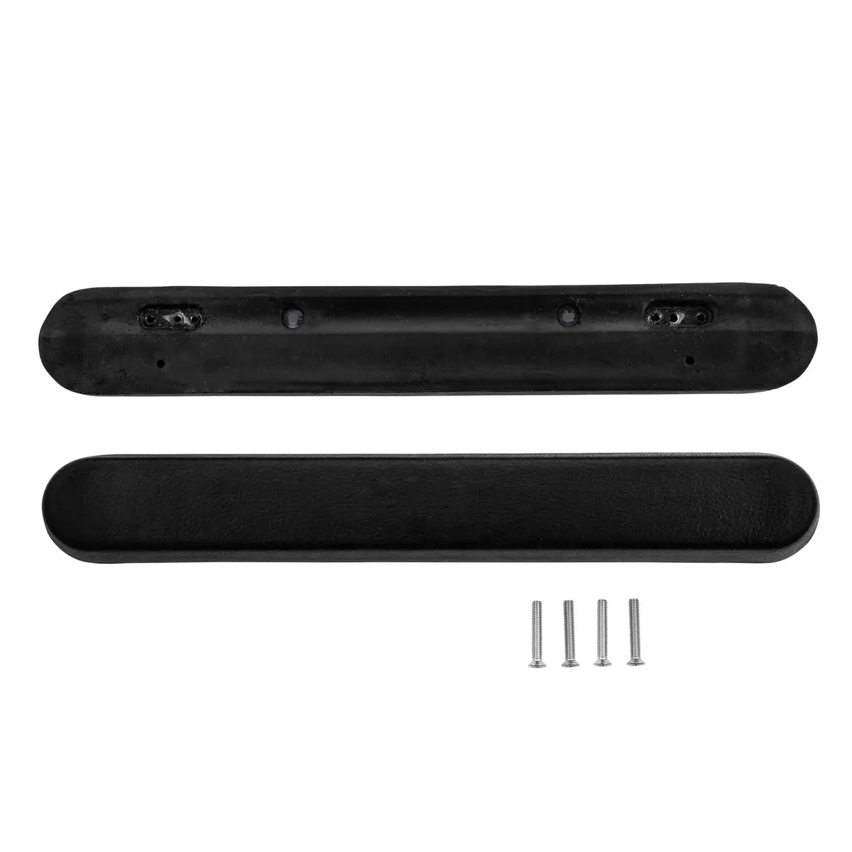 Urethane Armrest, Black, Full Length, Pair 1