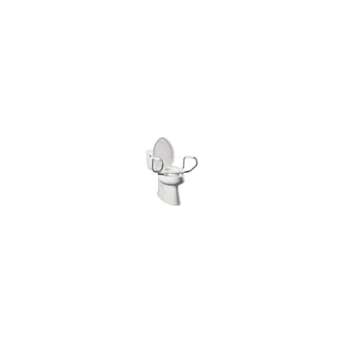 Elongated Raised 3" With Support Arms Never-Loosens Toilet Seat 1