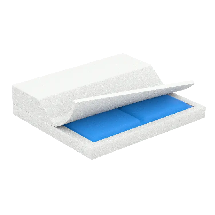 Anti-Thrust Wedge Gel Foam Cushion, 20" X 16" X 4" X 2" 1