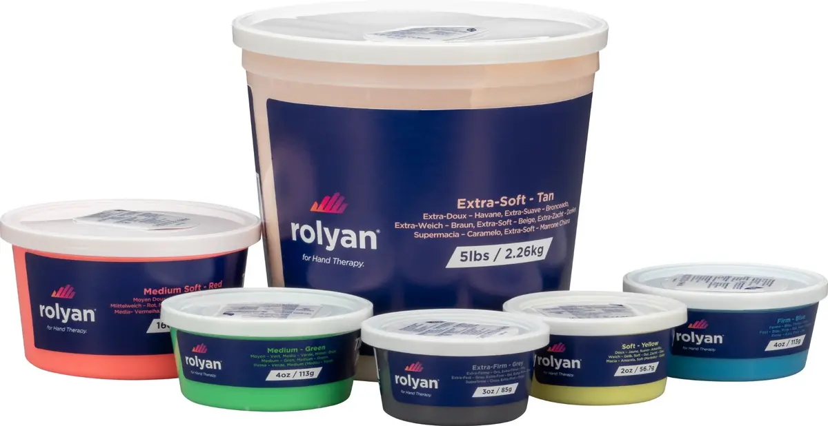 Rolyan Therapy Putty - 5 Lbs Red Medium Soft 1