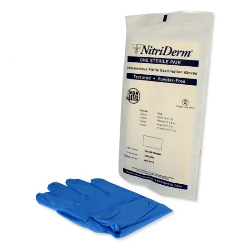 Gloves, Nitrile, Sterile, Pf, X-Large, Pairs 50Pr/Bx-4Bx/Cs 1