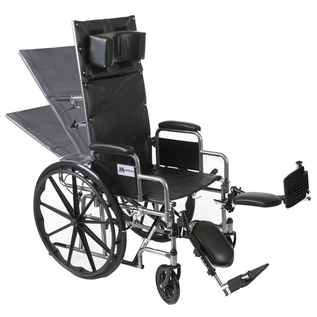 Bariatric High Back Reclining Wheelchair 22 Inches – 450 Lb Weight Capacity 1