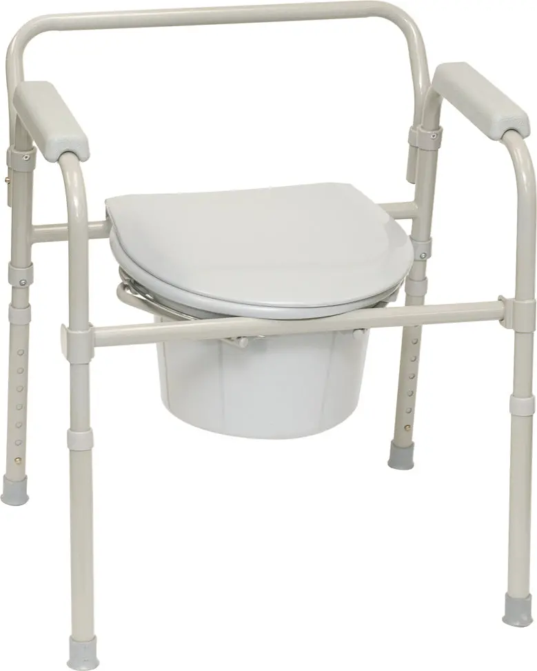 Folding Commode With Full Seat - Case Of 4 1