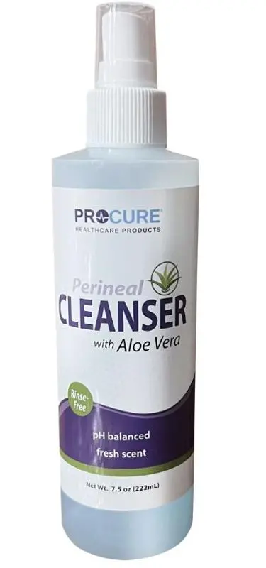 Perikleen Rinse-Free Perineal Cleanser Blue W/Aloe 1