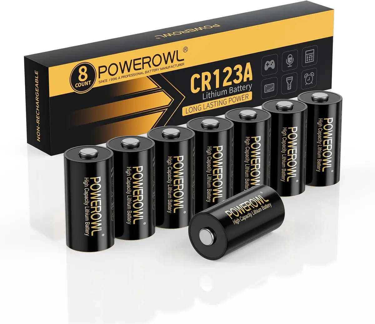 Cr123a 3V Lithium 8 Count 1