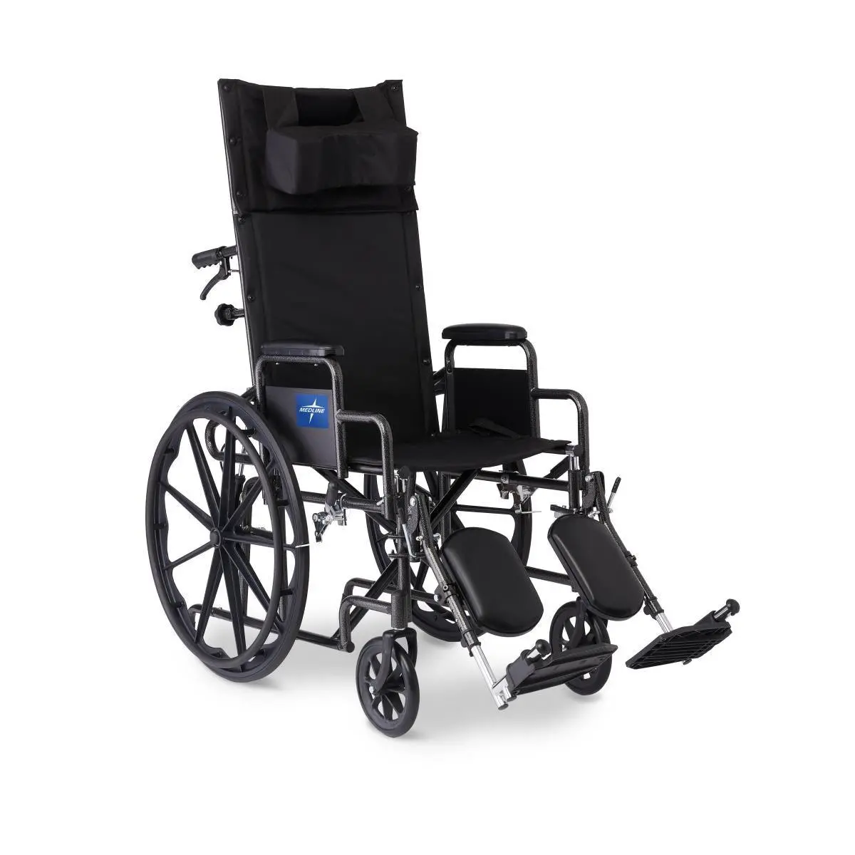 Reclining Wheelchair With Desk-Length Arms, Nylon, 18" Wide 1