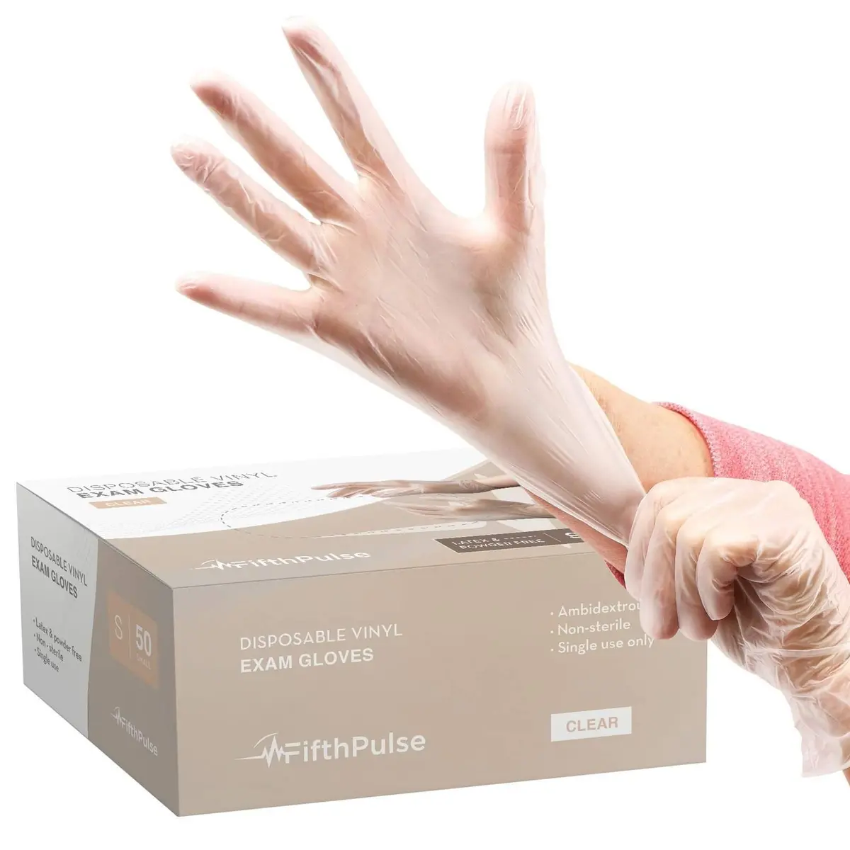 Medical Grade Vinyl Gloves - Clear 1