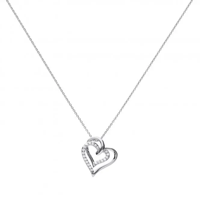 Sil-Cz-Entw Hearts+Chn 1