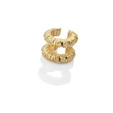Jac Jossa Gold Plated Silver Believe Double Ear Cuff 1