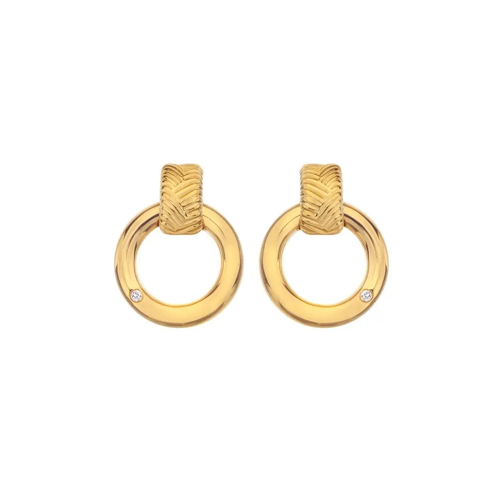Jac Jossa Gold Plated Silver Spirit Earrings 2