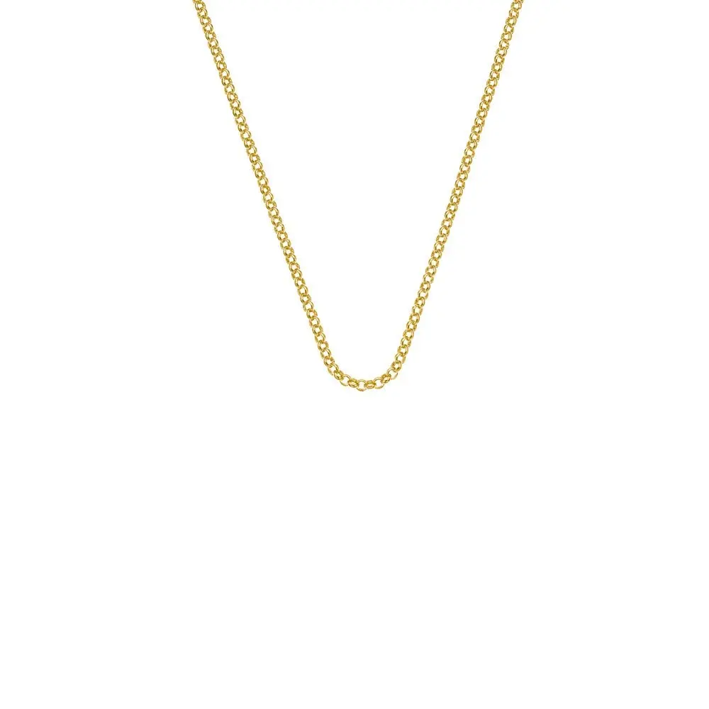 Silver Rose Gold Plated Belcher Link Chain 1