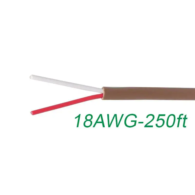 18-2 Thermostat Wire 18-Gauge Copper Cmr Heating Ac Hvac Cable 250Ft 1