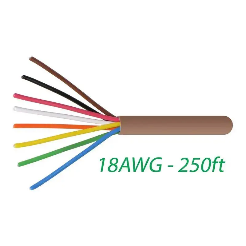 18-8 Thermostat Wire 18-Gauge Copper Cmr Heating Ac Hvac Cable 250Ft 1