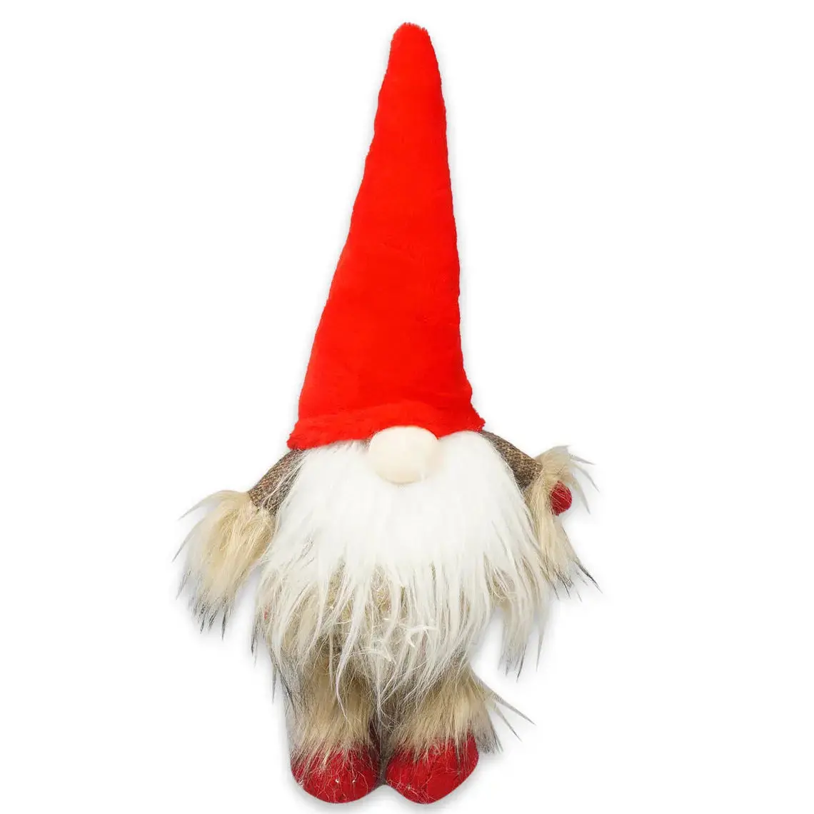 18"H Red Holiday Christmas Gnome Soft Indoor Outdoor Decoration 1