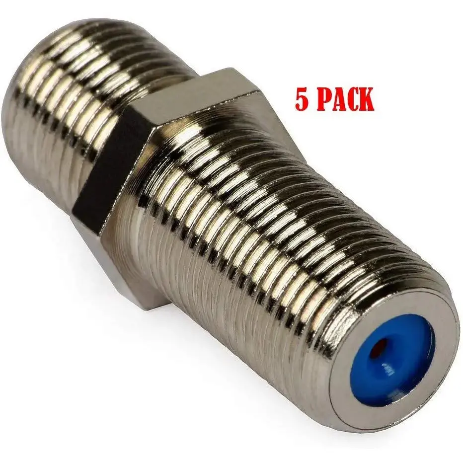 2.5Ghz F-Jack To F-Jack Adapter F-81 Coupler 3/4" Long Barrel 1