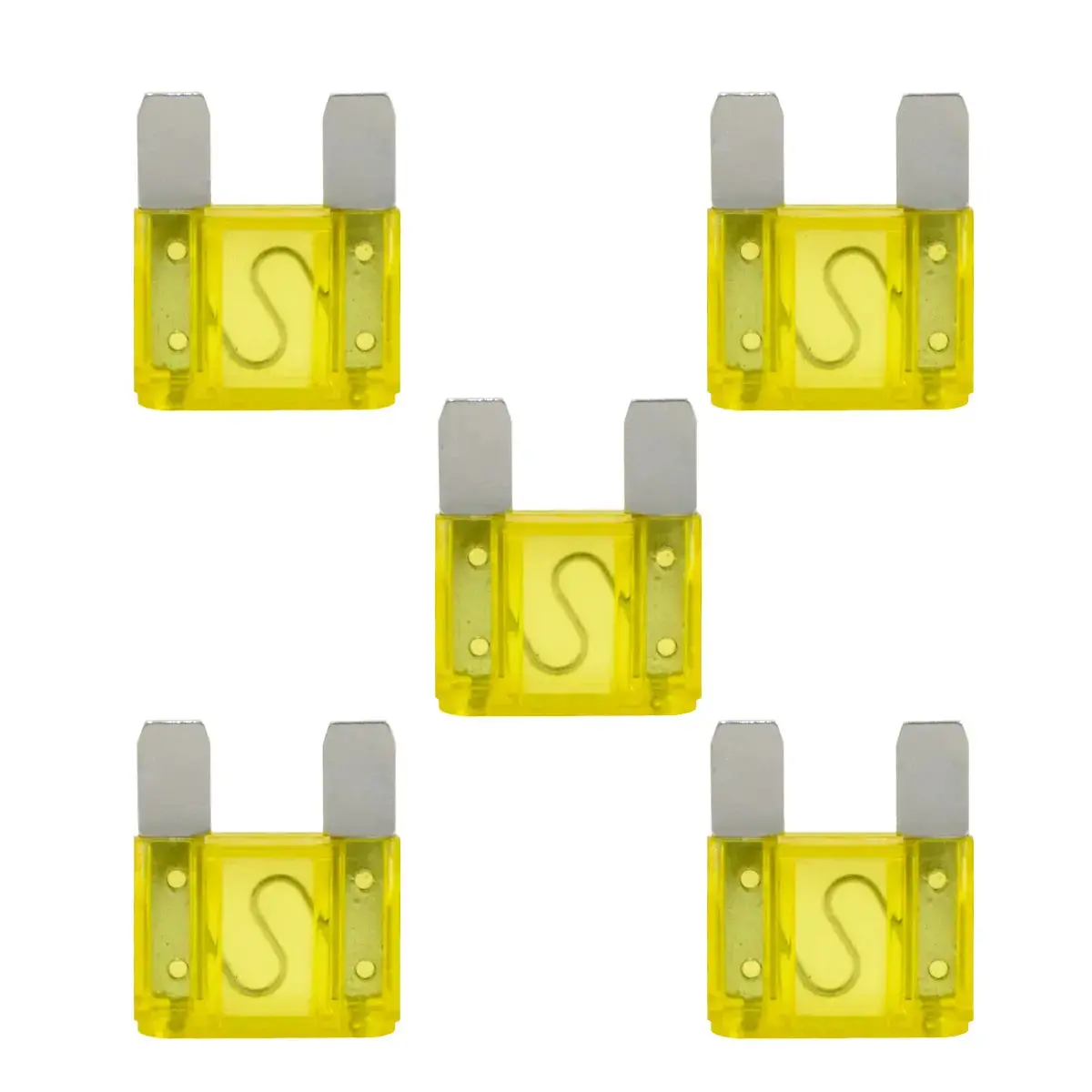 20-100 Amp Large Blade Style Audio Maxi Fuses For Car Rv Boat Auto (5 Pack) 1