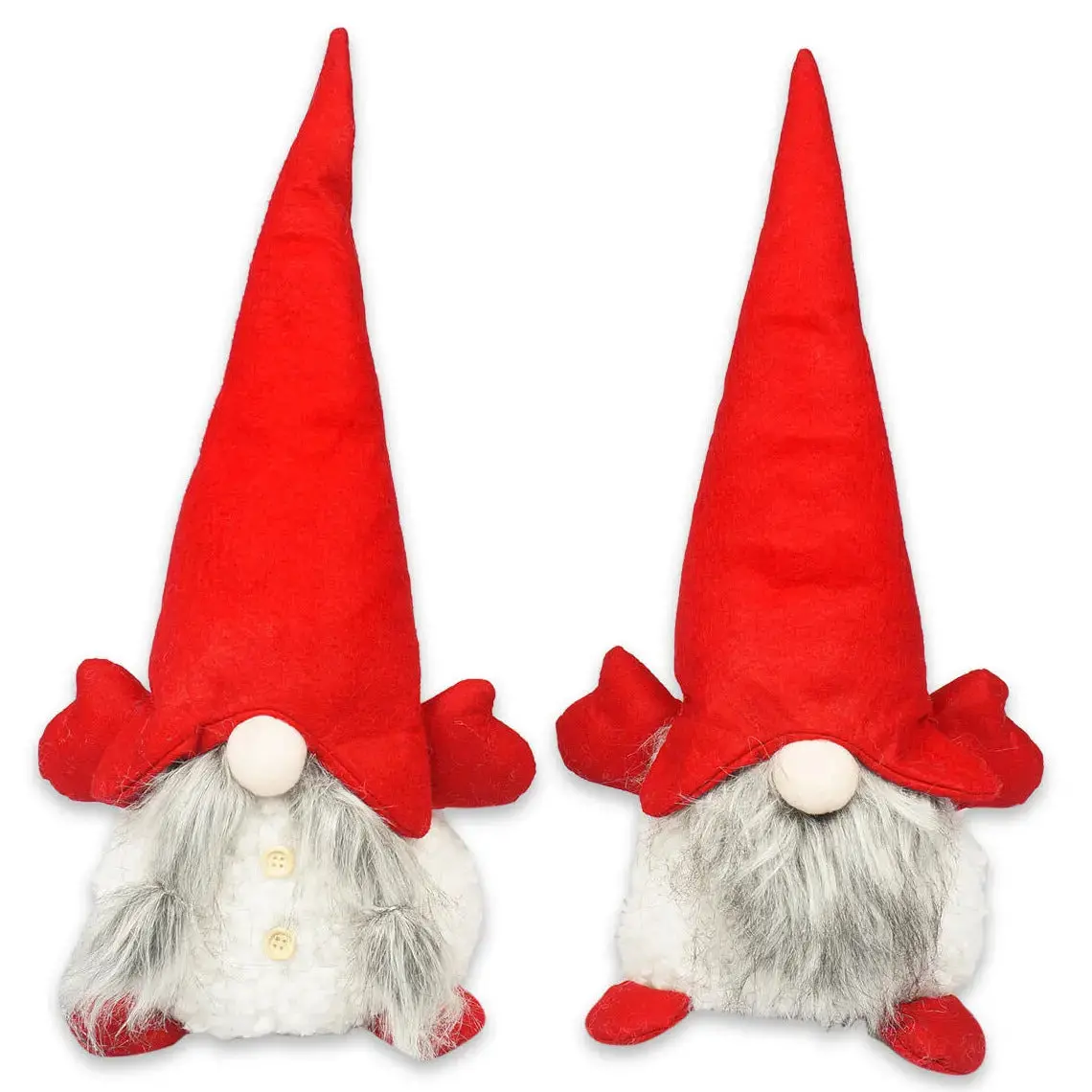 20" Christmas Gnome Tied Beard & Loose Beard Indoor/Outdoor Decoration 1
