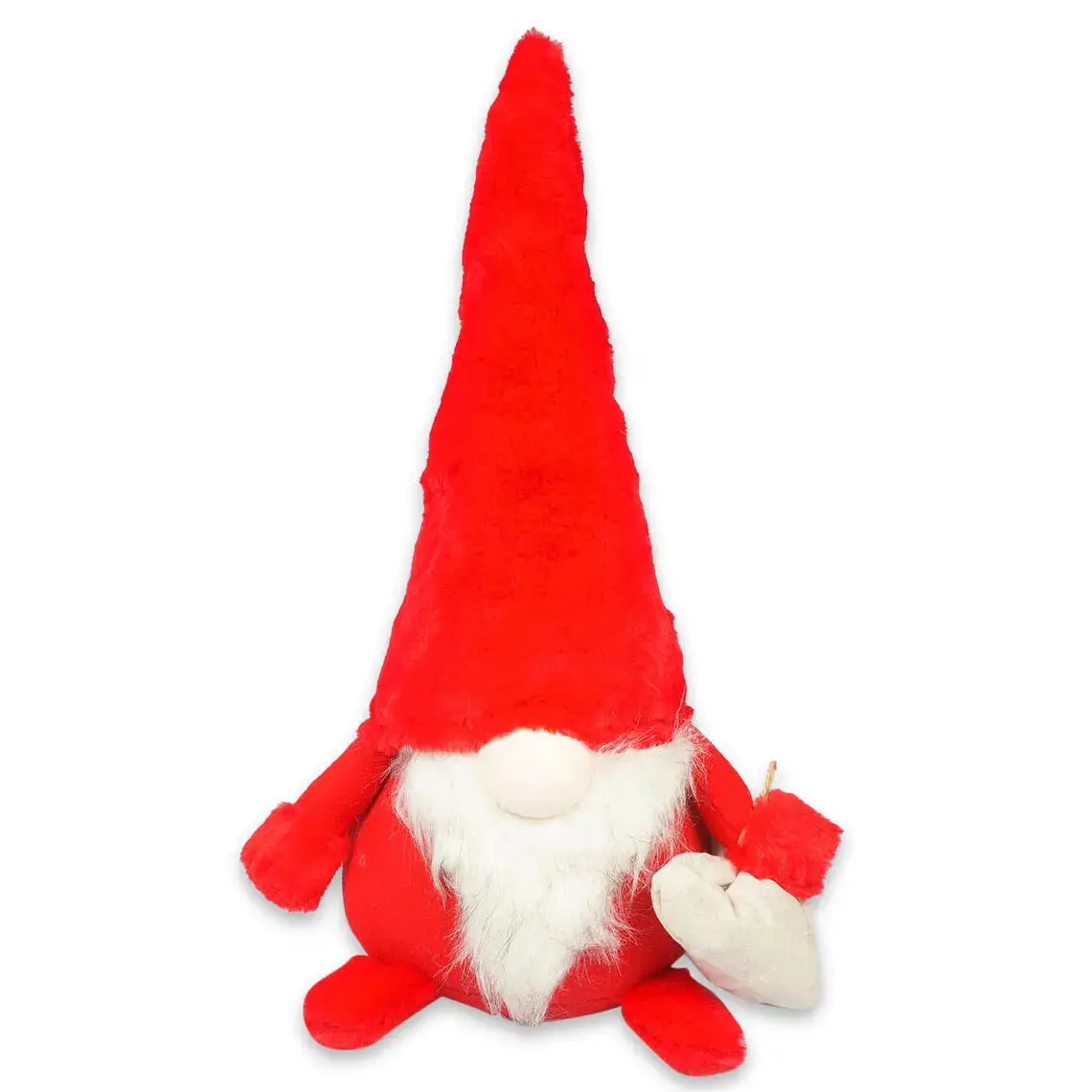 20" Red Holiday Christmas Gnome Soft Indoor Outdoor Decoration 1