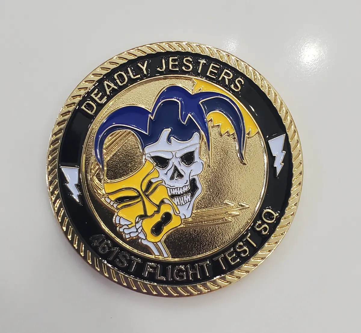 Authentic: F-35/Af-6 Honey Badger 2-Sided Challenge Coin 1