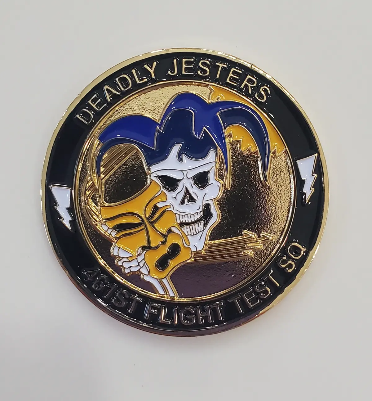 Authentic: F-35/Bf-17 Ratchet/Deadly Jester 2-Sided Challenge Coin 1
