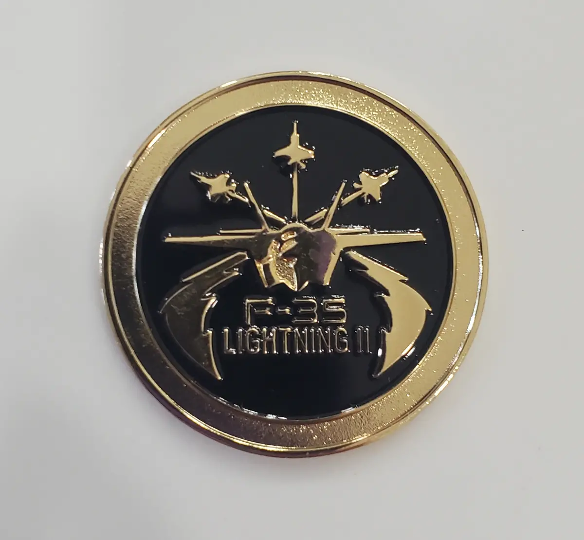 Authentic: F-35/Af-4 Lone Wolf Challenge Coin 1