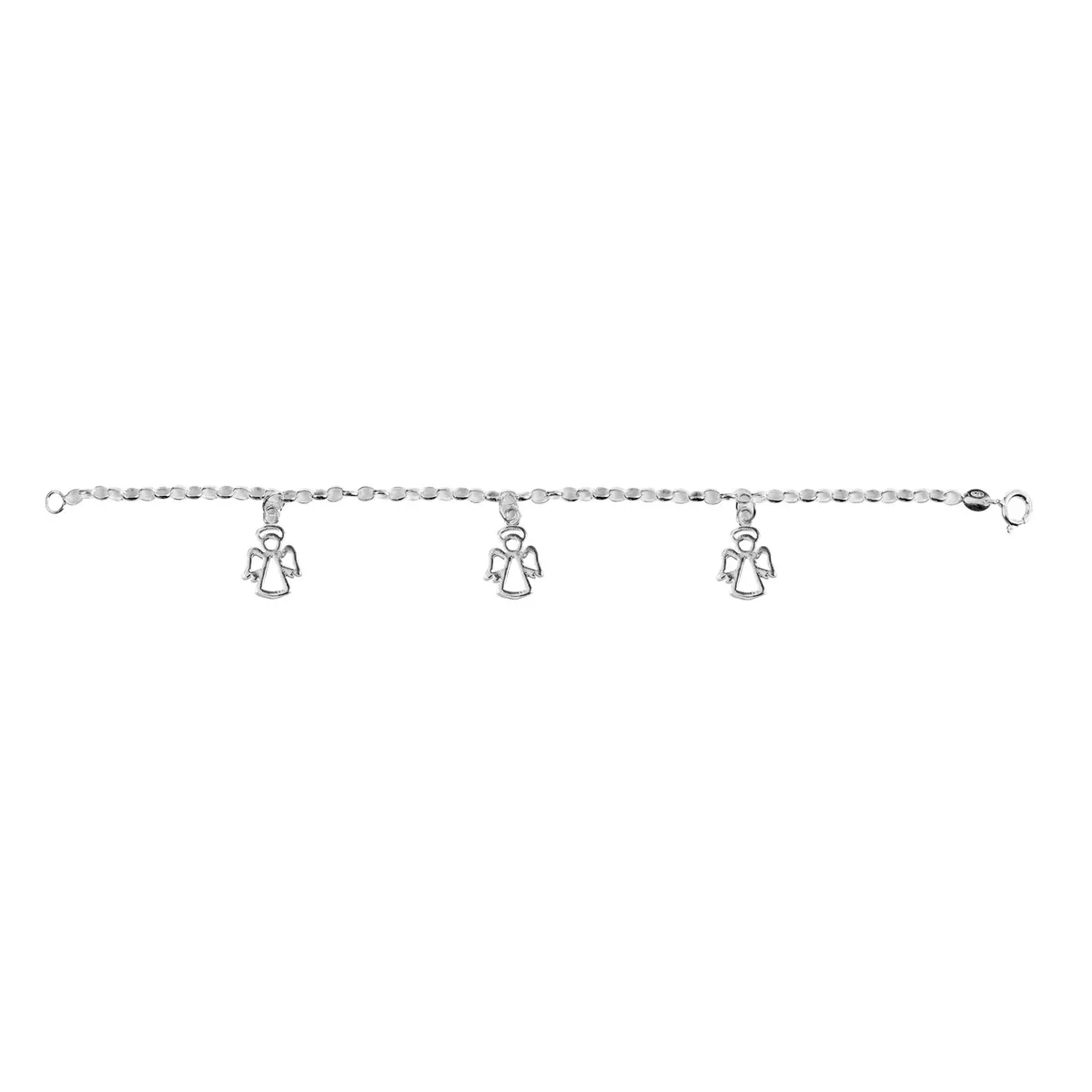 Silver Guardian Angel Charm Bracelet 1