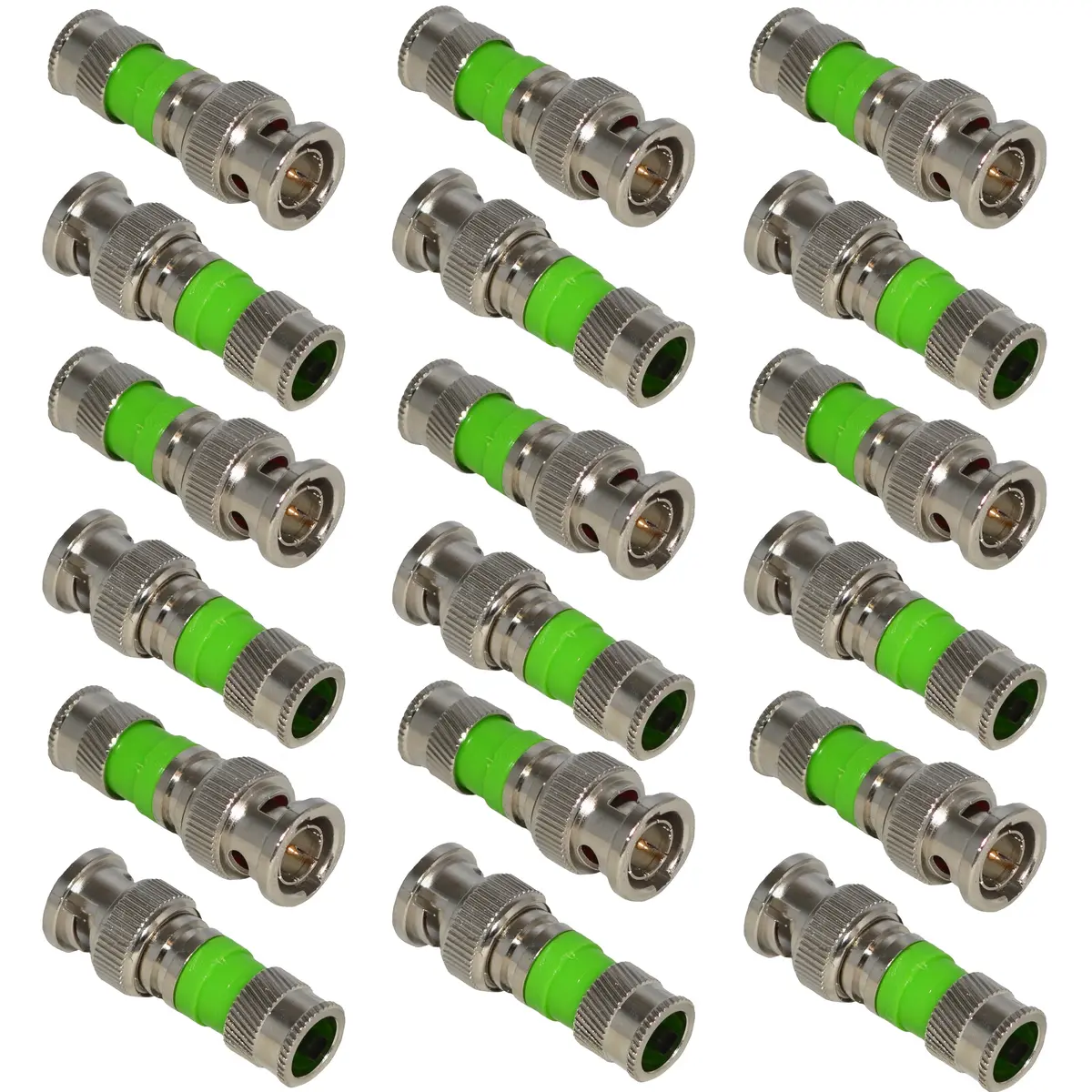 Bnc Compression Type 75 Ohm Coaxial Coax Rg59 Cctv Connector 3