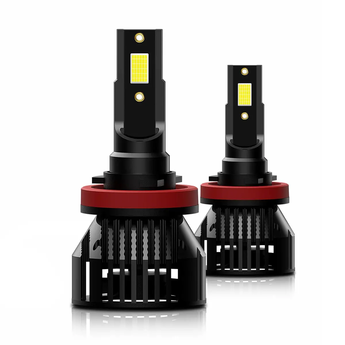 H4 Led Replacement Headlight Bulbs 6500K 12000Lm 50W 9-16V Extremely Bright , 6500K Fog Light Warm White ,Pack Of 2 1