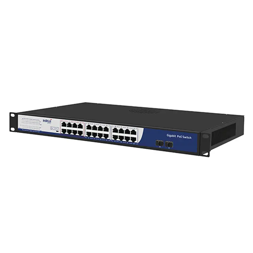 26-Port Gigabit Intelligent Poe Switch Hr200-Afg-242S-400 With 24 Gigabit Poe Ports + 2 Gigabit Uplink 1