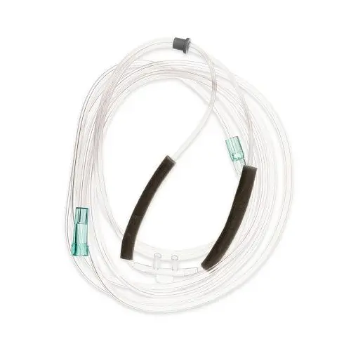 Oxygen Nasal Cannula Crush Resistant Tip W/ Foam Cushion 7' S.Connect. 1