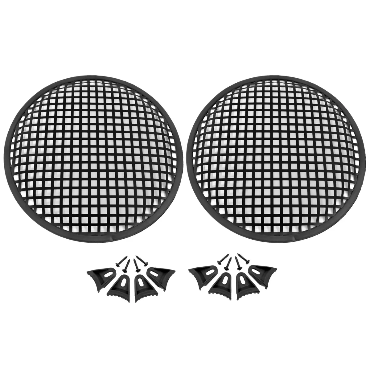 Universal 10 Inch Metal Mesh Speaker Subwoofer Grill Cover Waffle Style With Clips And Screw 2