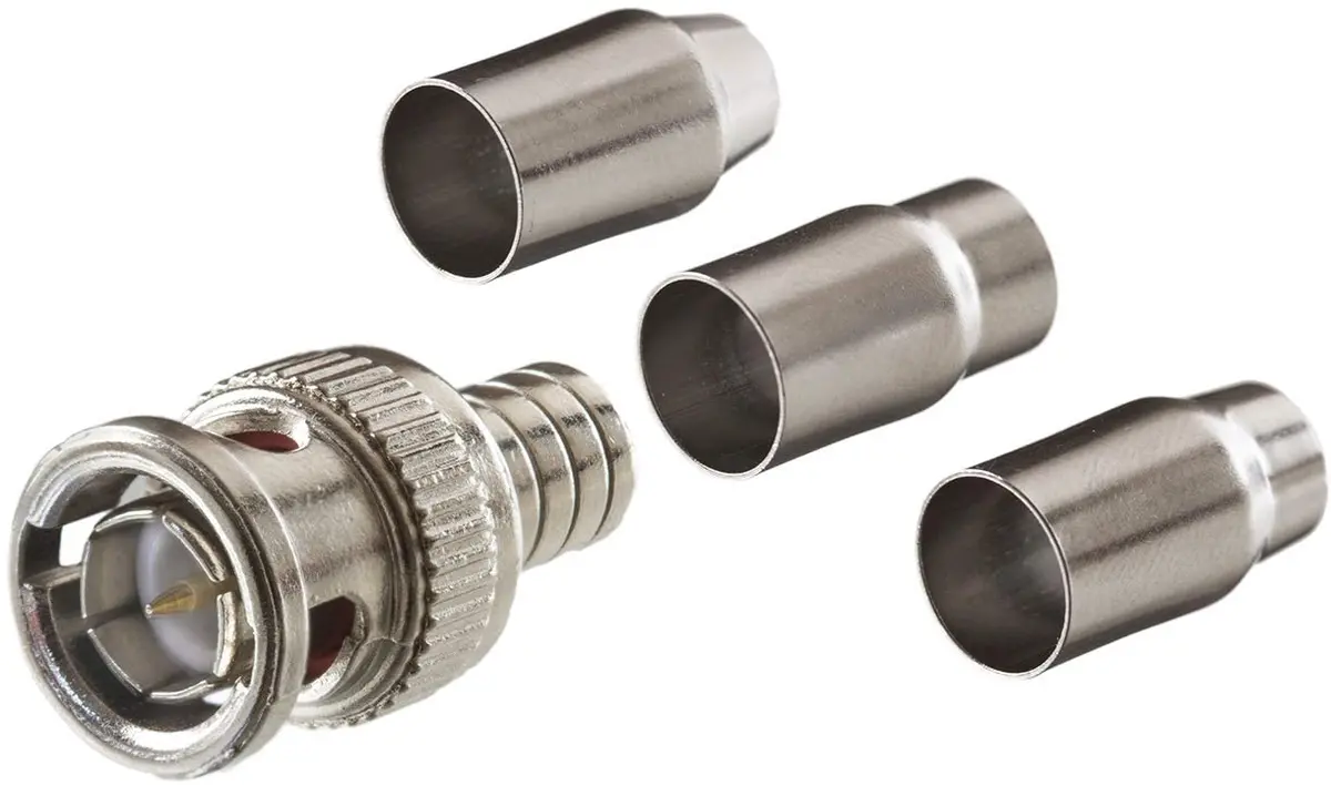 75 Ohm Male Bnc Universal Crimp On Connector, 10 Pack - (301-00-75Tp) 1