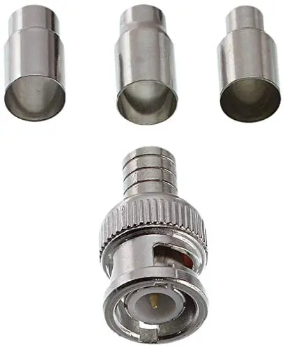 50 Ohm Male Bnc Crimp On Connector 10 Pack - (301-00Tp) 1