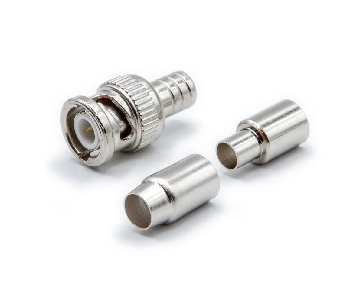 50 Ohm Male Bnc Crimp On Connector 10 Pack - (301-0Tp) 1