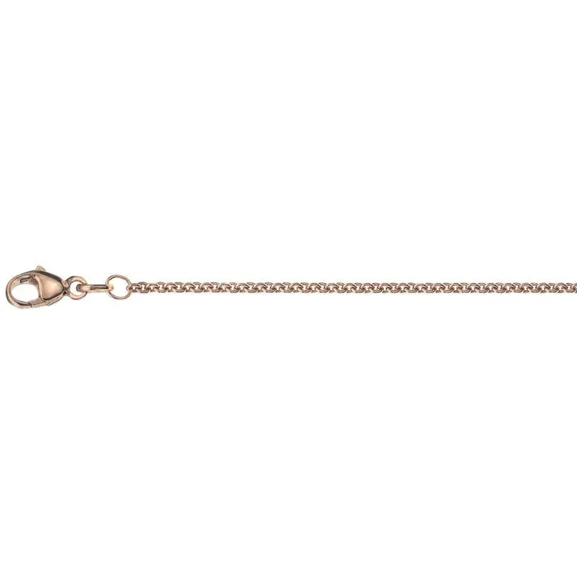 9Ct Rose Gold 18" Close Tight Trace Link Necklace 1