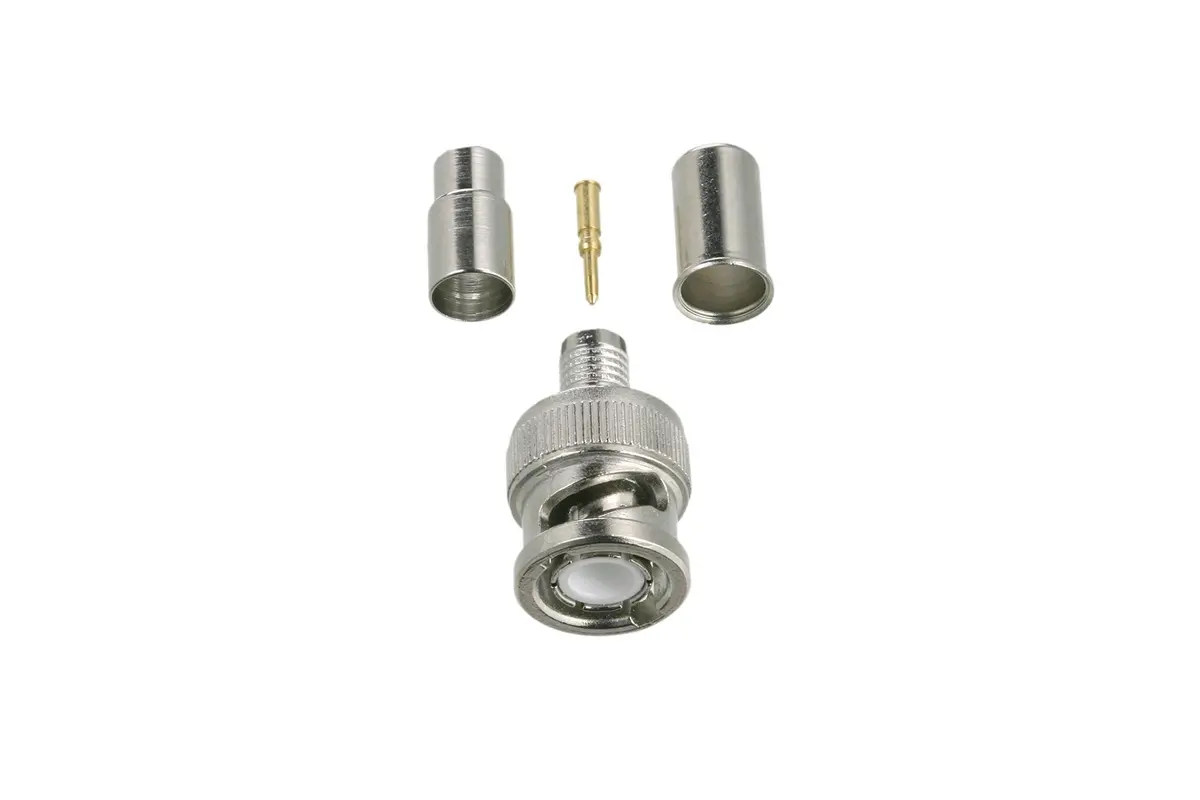 50 Ohm Male Bnc Crimp Crimp Connector,  10 Pack- (305-21Tp) 1