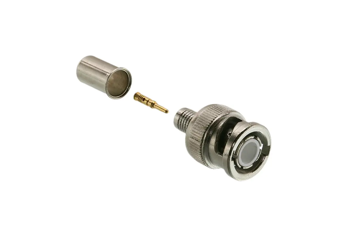 50 Ohm Male Bnc Crimp Crimp Connector,  10 Pack - (305-5Tp) 1