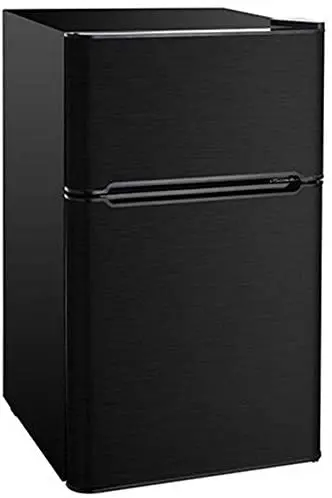 Rca Rfr870 3.2 Cu Ft Compact 2-Door Fridge/Freezer Combination Stainless Steel - Black 1