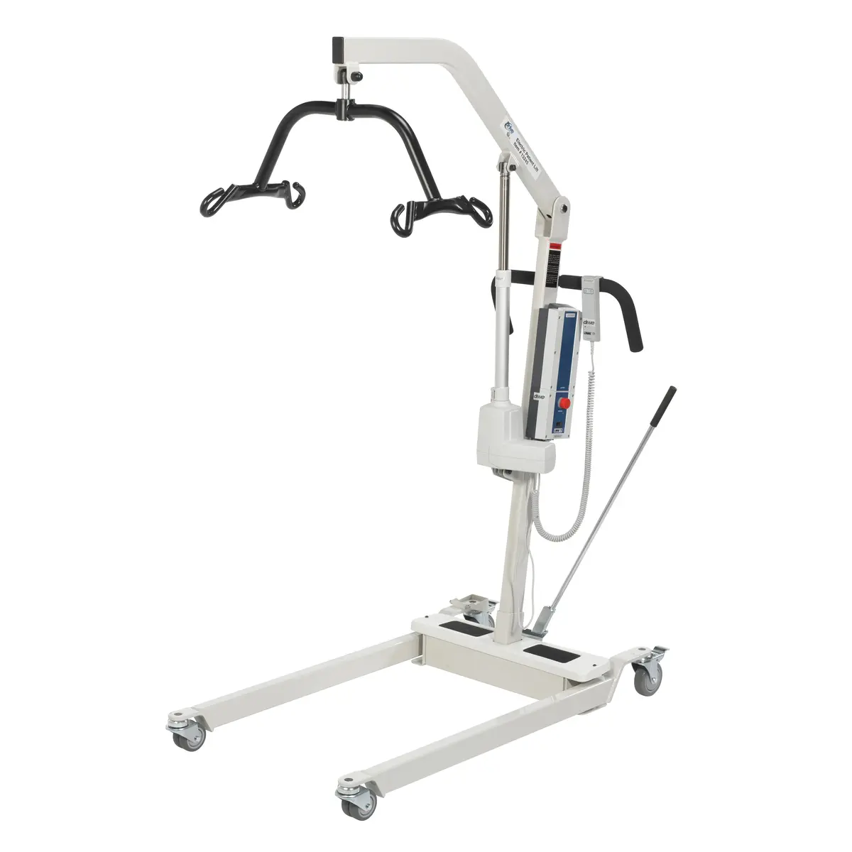 Bariatric Battery Powered Electric Patient Lift With Four Point Cradle And Rechargeable, Removable Battery, No Wall Mount 1