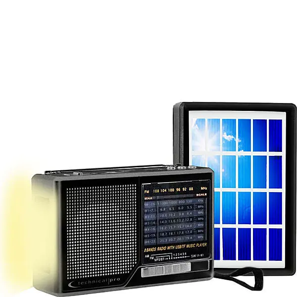 Technical Pro R400 Solar Powered Am/Fm/Sw Portable Radio 1