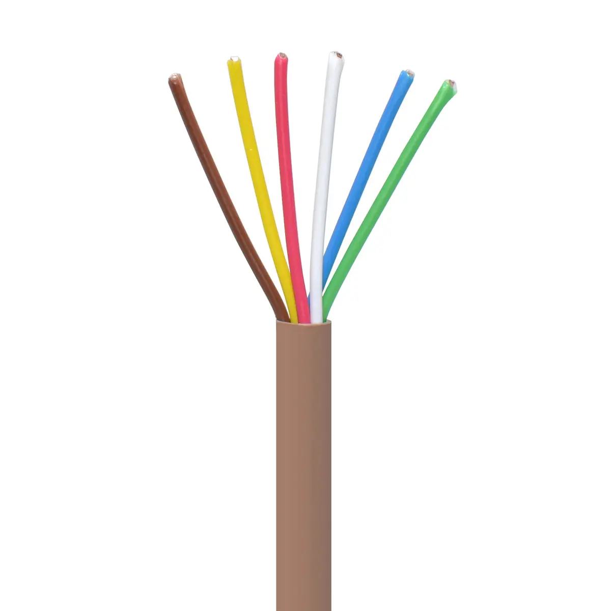Logico Trw1806-500 18/6 Thermostat Wire 18 Gauge Solid Copper Cmr Heating Hvac Ac Cable 500Ft Sunlight Resistant 1