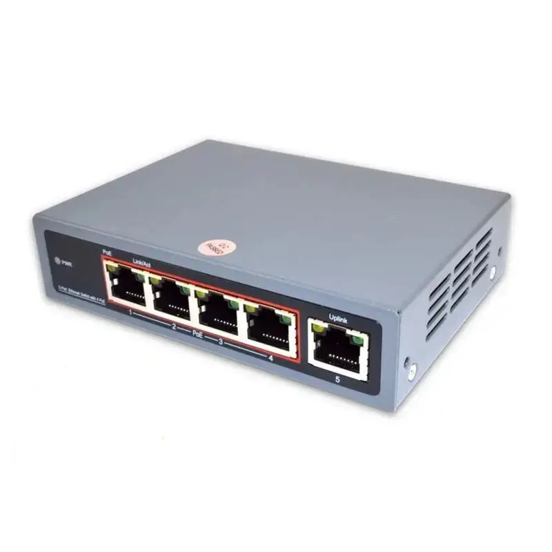 4 Port Unmanaged Gigabit Ethernet Poe Switch And Uplink Port, 10/100/1000Mbps 1
