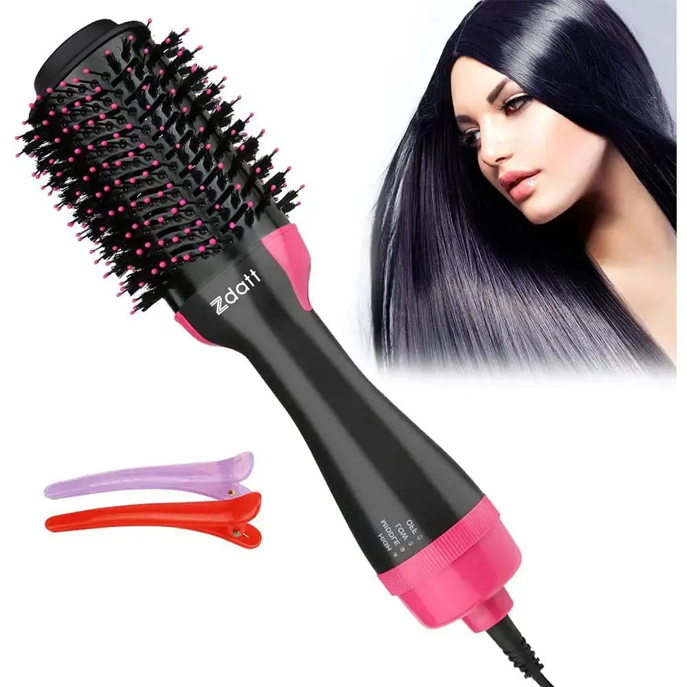 4-In-1 Hot Air Hair Brush & Volumizer Hair Styling For Straight & Curly Hair 1