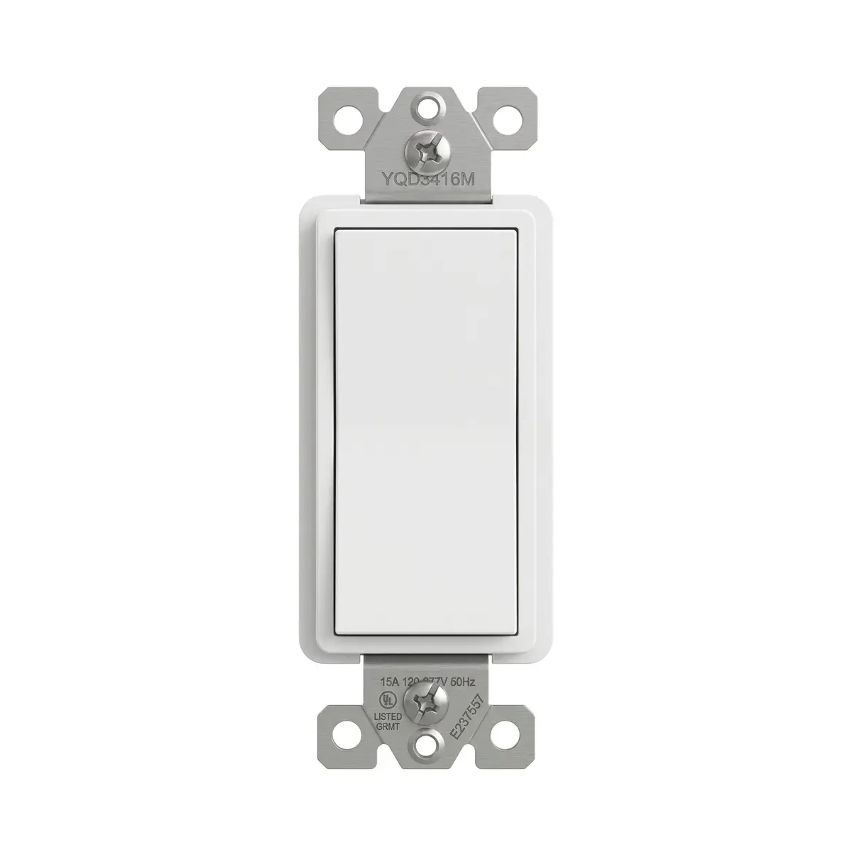 4‑Way 15 Amp 120–277V Ac Rocker Switch Ul Listed Modern Decora Style Wall Light Switch - White 1