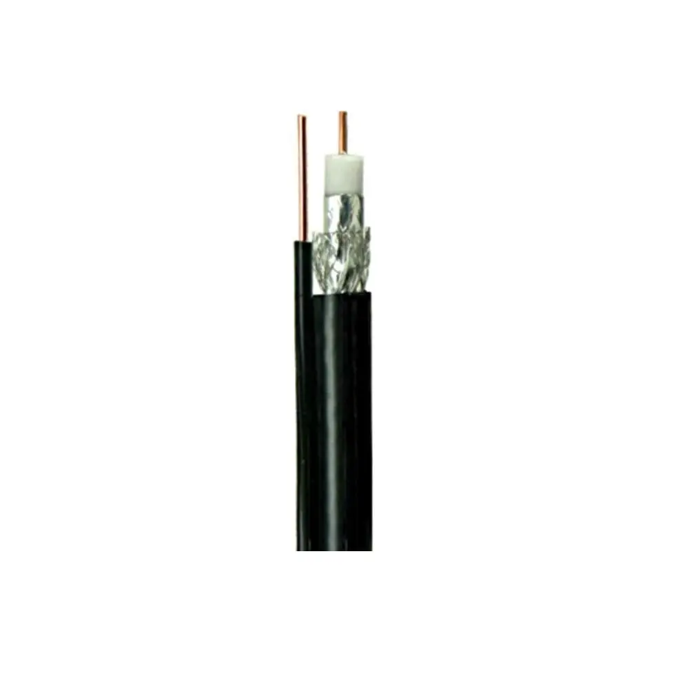 Cable Concepts 1000/Ft Rg6 Solid Copper Core Coax With 17 Awg Messenger 1