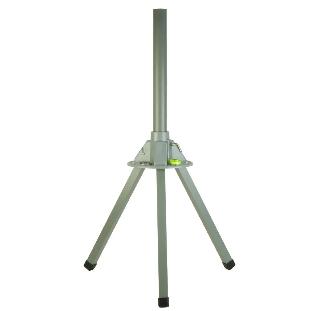 Tripod With Dish Level And Compass Temporary Setup 1