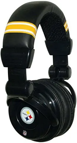 Ihip Nfh26ps Nfl Pittsburgh Steelers Dj Headphone W/In-Line Mic/Volume 1