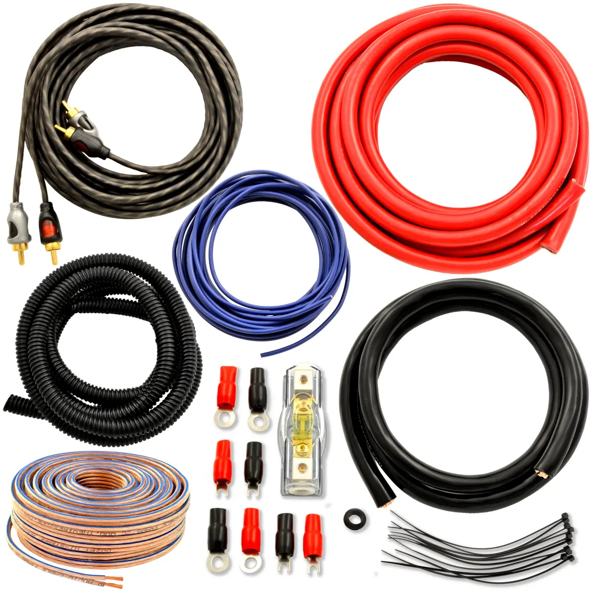 Car Audio 4 Gauge Flexible Wire & Cable Complete Amplifier Install Wiring Amp Kit 1