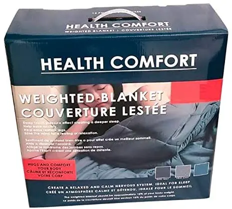 Health Comfort Weighted Blanket 12Lbs - Grey 1
