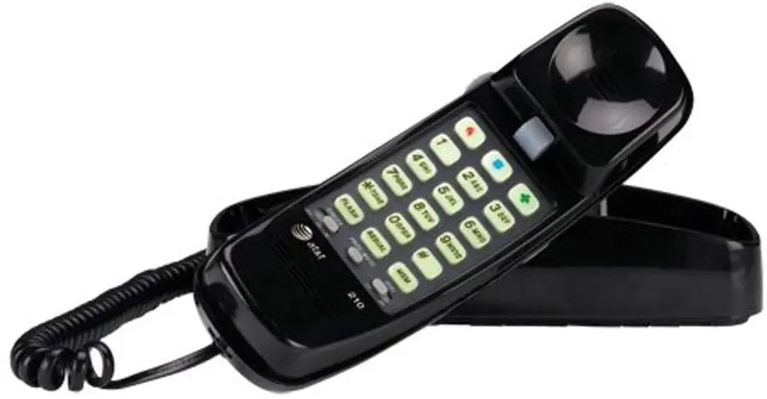 At&T 210 Trimline Corded Telephone - Black 1